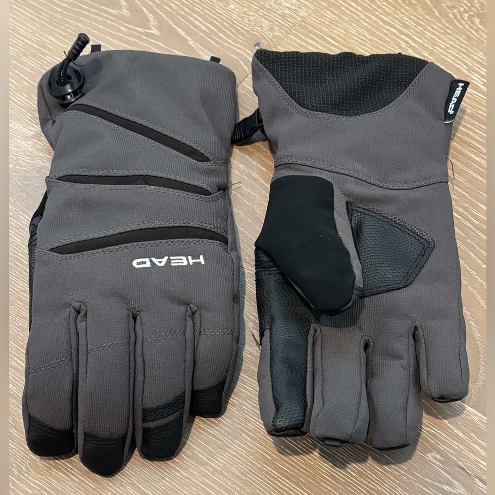 HEAD Black and Gray Gloves Sensatech (“touch”) 048
